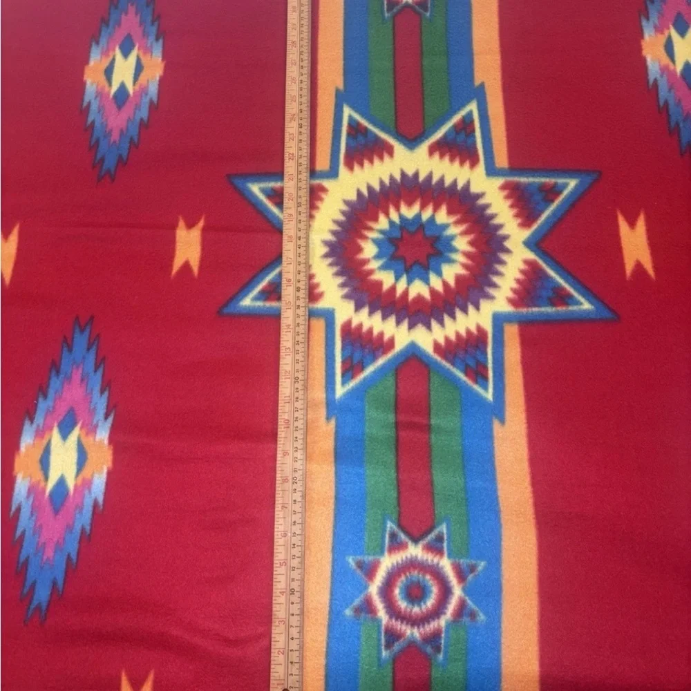 Southwestern Patterned Red Blanket